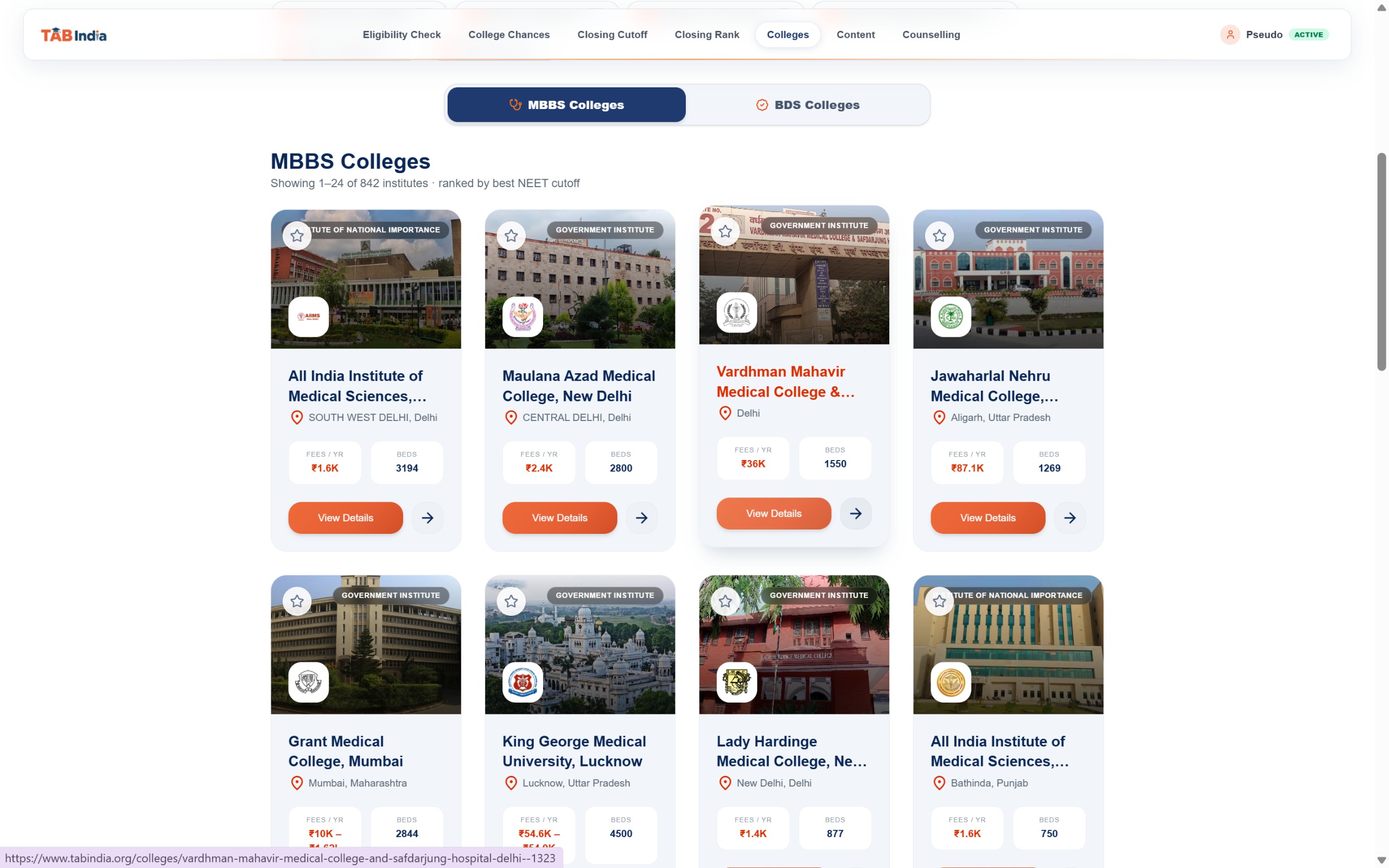 TAB India Medical College Directory